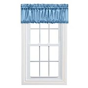 Stacey 1.5" Rod Pocket Solid Color Window Ruffled Filler Valance Ellis Curtain