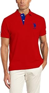 U.S. Polo Assn. Men's Short-Sleeve Polo Shirt with Applique, Casual Summer Slim Fit Polo Shirt With Contrast Color U.S. Polo Assn.