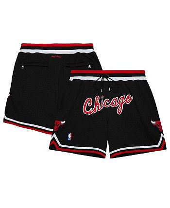 Мужские черные сетчатые шорты Chicago Bulls NBA x Just Don Mitchell & Ness