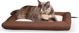 K&H Pet Products Deluxe Lectro-Soft Outdoor Heated Bolster Cat & Dog Bed K&H Pet Products