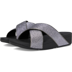 Женские Сандалии на плоской подошве FitFlop Lulu Glitterdust Cross Slides FitFlop