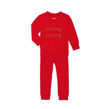 Baby's &amp; Little Kid's 2-Piece Merry Merry Pajama Set Juju + stitch