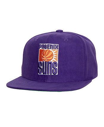 Men's Purple Phoenix Suns Sweet Suede Snapback Hat Mitchell & Ness