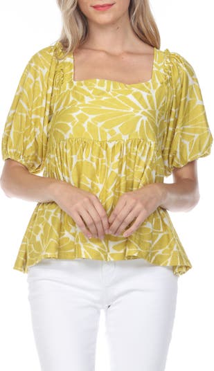 Блузка Burnout с геометрическим рисунком и цветочным принтом RAIN AND ROSE