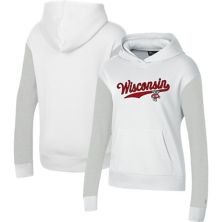 Women's Under Armour White Wisconsin Badgers All Day Pullover Hoodie Under Armour
