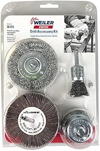 Weiler 36455 Die Grinder/Drill Accessory Kit, 4 Piece Weiler