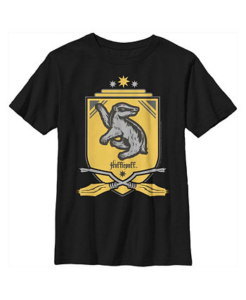 Boy's Harry Potter Quidditch Hufflepuff Team Crest Child T-Shirt Warner Bros.