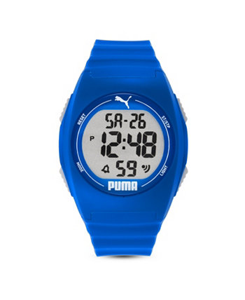 Часы Puma 4 унисекс с ЖК-дисплеем, синие пластиковые часы, P6013 PUMA