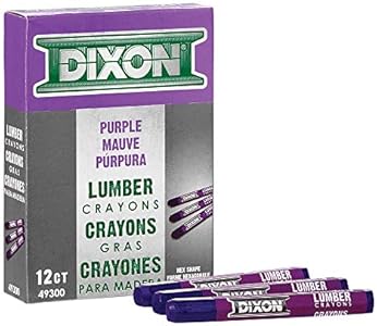 Dixon Lumber Crayons, 4.5 X 0.5, Carbon Black, Dozen Dixon