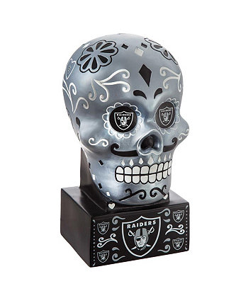 Цветная статуя сахарного черепа команды Las Vegas Raiders EVERGREEN ENTERPRISES