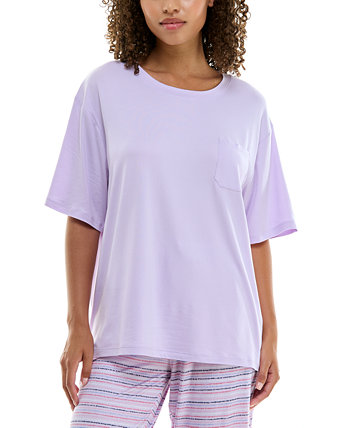 Женская пижамная рубашка с круглым вырезом и рукавами «летучая мышь» Roudelain