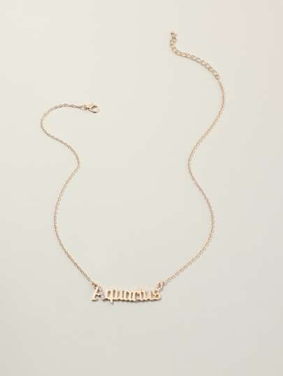 Ожерелье с текстовым декором SHEIN