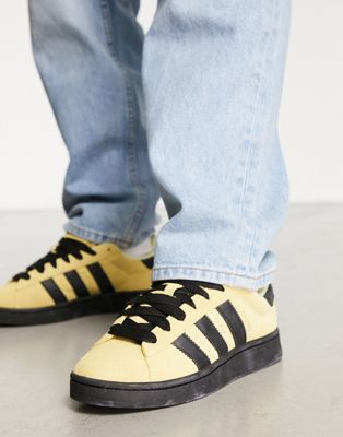  Мужские кроссовки для повседневной жизни Adidas Originals Campus 00s в желто-черной цветовой гамме Adidas