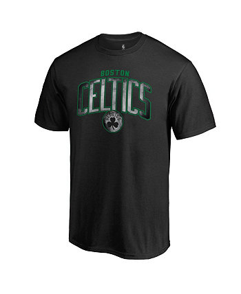 Мужская черная футболка Boston Celtics Arch Smoke Fanatics