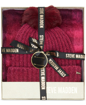 Комплект аксессуаров Steve Madden Женский 2-компонентный комплект с помпоном Steve Madden