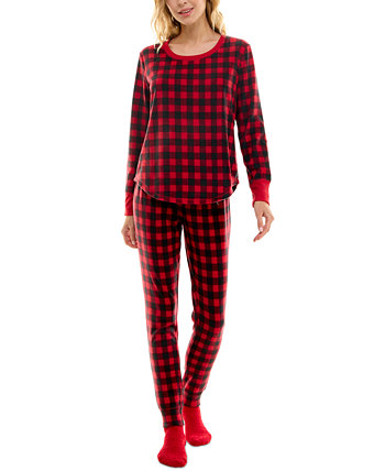 Женские 2 шт. Комплект пижамы и носков с принтом в штучной упаковке Roudelain