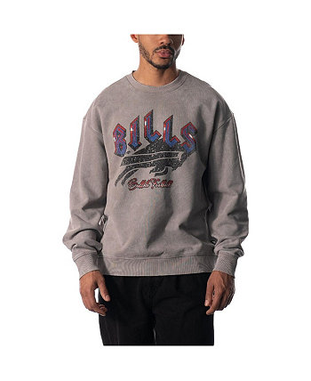 Мужской и женский серый пуловер с потертостями Buffalo Bills The Wild Collective
