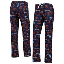 Women's Concepts Sport Navy Chicago Bears Breakthrough Knit Pants Unbranded