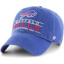 Men's '47 Royal Buffalo Bills Vernon Clean Up Adjustable Hat Unbranded