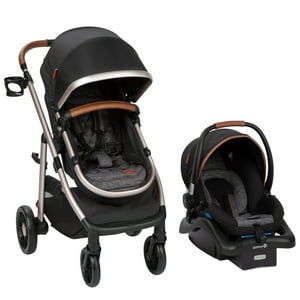 Monbebe 6-in-1 Modular Travel System, Black & Gold, Infant & Toddler, Unisex Visit the Monbebe Store