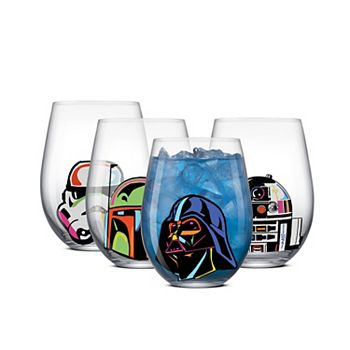 JoyJolt Star Wars™ 4-Piece Cosmic Color Stemless Drinking Glasses JoyJolt