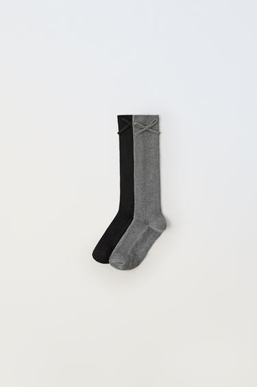 TWO-PACK OF HIGH BOW SOCKS ZARA KIDS