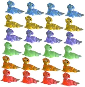 Toyvian 30pcs Micro Landscape Lizard Decor Lizards Garden Glowing Mini Figurine DIY Micro Landscape Ornament Creative Lizard Crafts Glow in The Dark Lizard Figurine Resin Ornaments Animal Toyvian