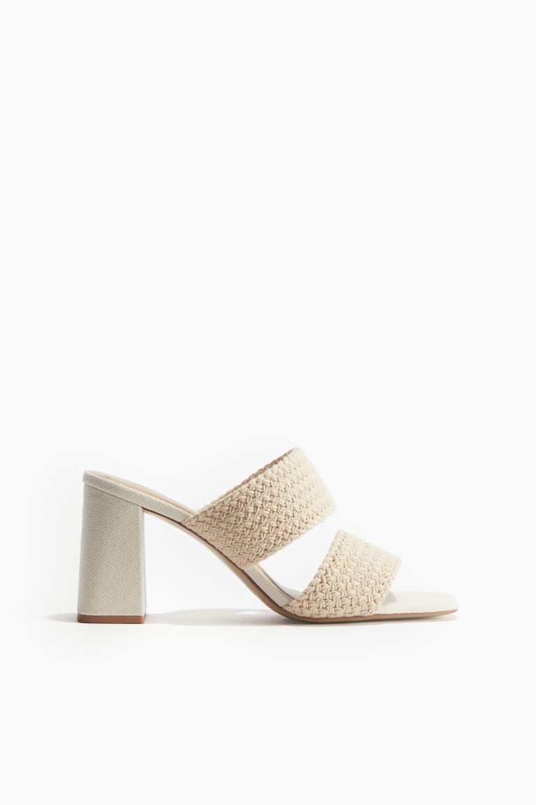 Braided Sandals with Heel H&M