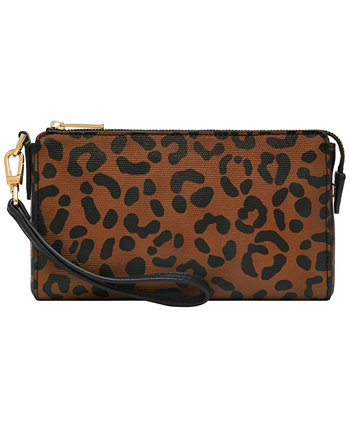 Кошелек Fossil Leather Zipper Wristlet Fossil