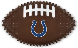 Pets First Indianapolis Colts Hard Nylon Football Dog Chew Toy, Brown Pets First