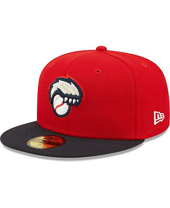Мужская красная приталенная шляпа New Hampshire Fisher Cats Authentic Collection Team Alternate 59FIFTY New Era