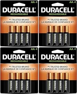 16 перезаряжаемых AA аккумуляторов NiMH, 2500 мАч, долговечные и мощные Duracell