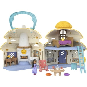 Disney’s Wish Cottage Home Playset with Asha of Rosas Mini Doll, Star Figure & 15+ Accessories Wish