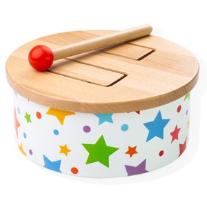 Bigjigs Toys - Wooden Drum Bigjigs Toys