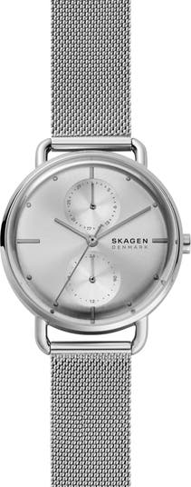 Часы Horizont с многофункциональным сетчатым ремешком, 36 мм Skagen