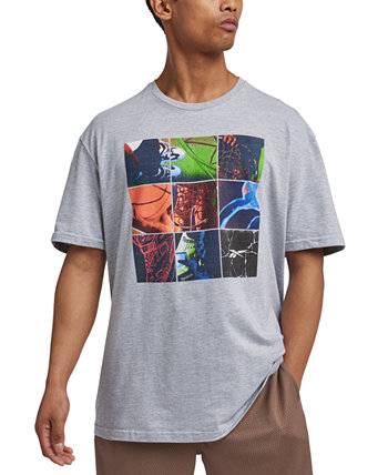 Men's Above The Rim Basketball Collage Graphic T-Shirt Reebok