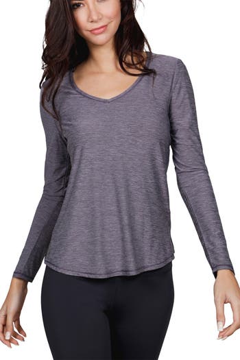 V-Neck Long Sleeve Top 90 Degrees by Reflex