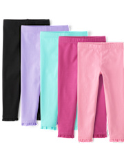 Toddler Girls Ruffle Leggings 5-Pack The Children`s Place