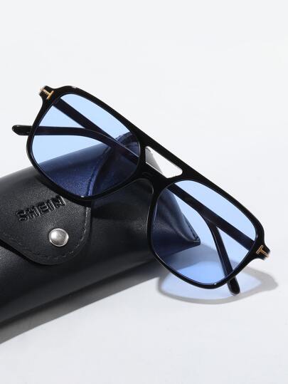 Мужские солнцезащитные очки с тонированными линзами SHEIN