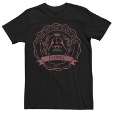 Big & Tall Star Wars Come To The Dark Side Empire Crest Graphic Tee Star Wars