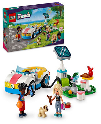 Игрушка-конструктор Friends для детей с электромобилем и зарядным устройством 42609, 170 деталей Lego