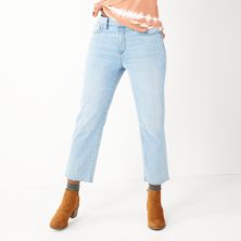 Женские прямые укороченные джинсы Sonoma Goods For Life® с высокой талией и прямыми штанинами Sonoma Goods For Life
