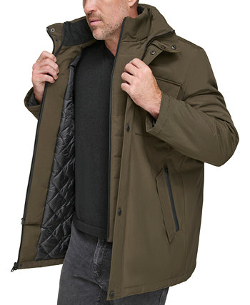 Мужское пальто Harcourt Car с прикрепленным тканевым нагрудником Marc New York