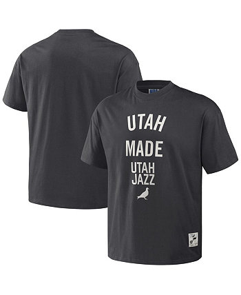 Мужская футболка оверсайз NBA x Anthracite Utah Jazz Heavyweight Staple