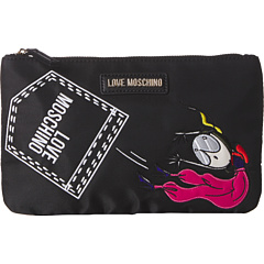 Клатч с логотипом и ремешком LOVE Moschino
