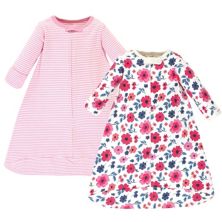 Touched by Nature Baby Girl Organic Cotton Long-Sleeve Wearable Sleeping Bag, Sack, Blanket, Garden Floral Touched by Nature