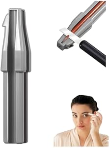 Atlodas Eyebrow Pencil Sharpener, Stainless Steel Blade, Size Adjuster, Essential for Small and Extra Large Lip Liner, Eyeliner, Brow Pencils (1 pcs) Atlodas