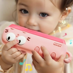 FELTREE Adorable Animals Harmonica Toy Soft and Cute 16 Hole Musical Instrument for Children Easy to Play and Portable Ideal for Early Music Education FELTREE