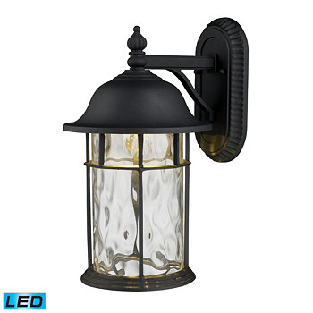 Настенный кронштейн для уличного светодиодного светильника Lapuente 1-Light в матовом черном цвете Macy's