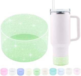 WORBSS Бутылка с блестящей силиконовой защитой для стаканов Stanley H2.0 20 30 40oz и Hydro Flask 18-24oz, антискользящее дно 2.85-3.0 дюйма TLCFSHANGJIA